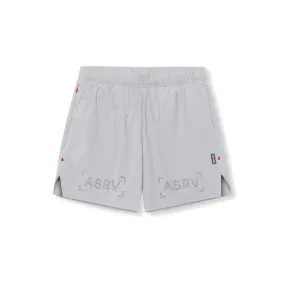 0737. Ripstop 6" Perforated Short - Slate Grey