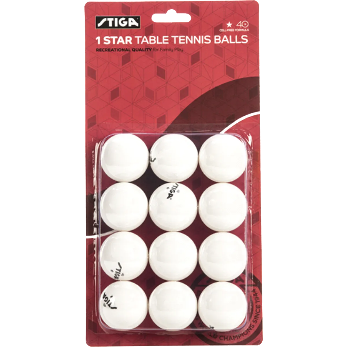 1-Star Table Tennis Balls (12 Pack)