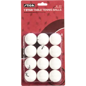 1-Star Table Tennis Balls (12 Pack)