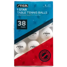 1-Star Table Tennis Balls (38 Pack)