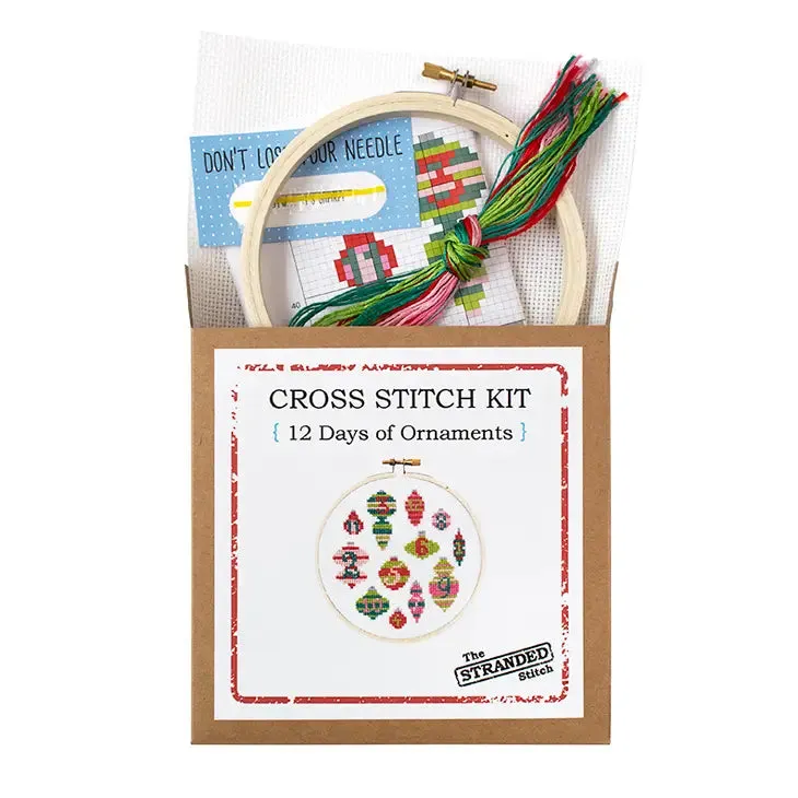 12 Days of Ornaments Diy Cross Stitch Kit