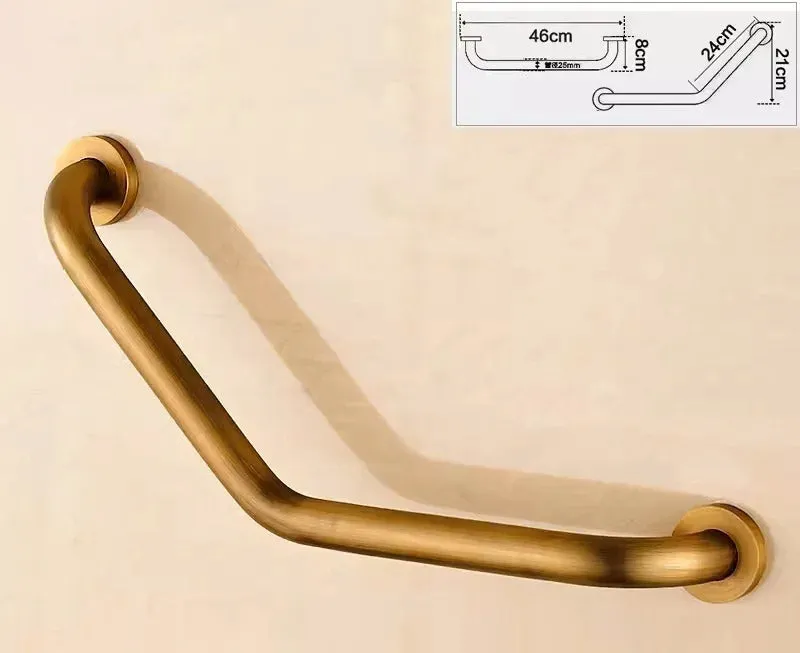 135 Degrees Angled Shower Safety Grab Bar Elderly Anti-slip Rail