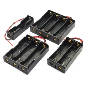 18650 Battery In-Parallel Lithium Cell Holder Open Case with Wire