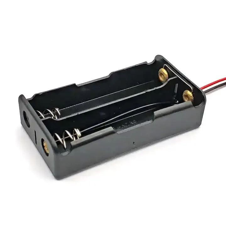 18650 Battery In-Parallel Lithium Cell Holder Open Case with Wire