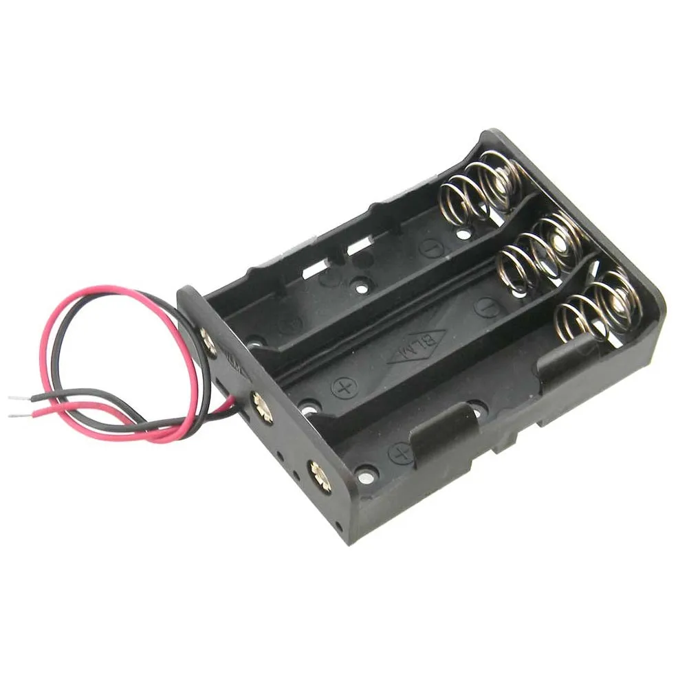 18650 Battery In-Parallel Lithium Cell Holder Open Case with Wire