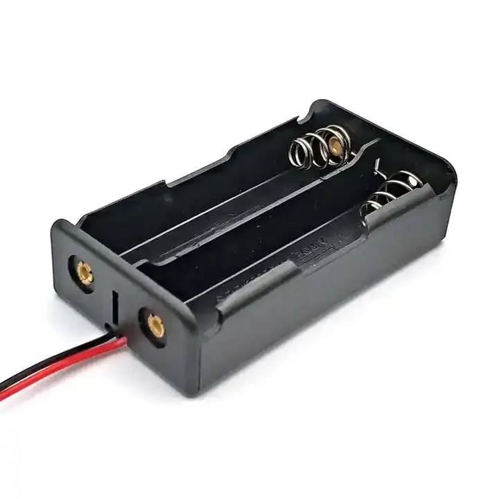 18650 Battery In-Parallel Lithium Cell Holder Open Case with Wire