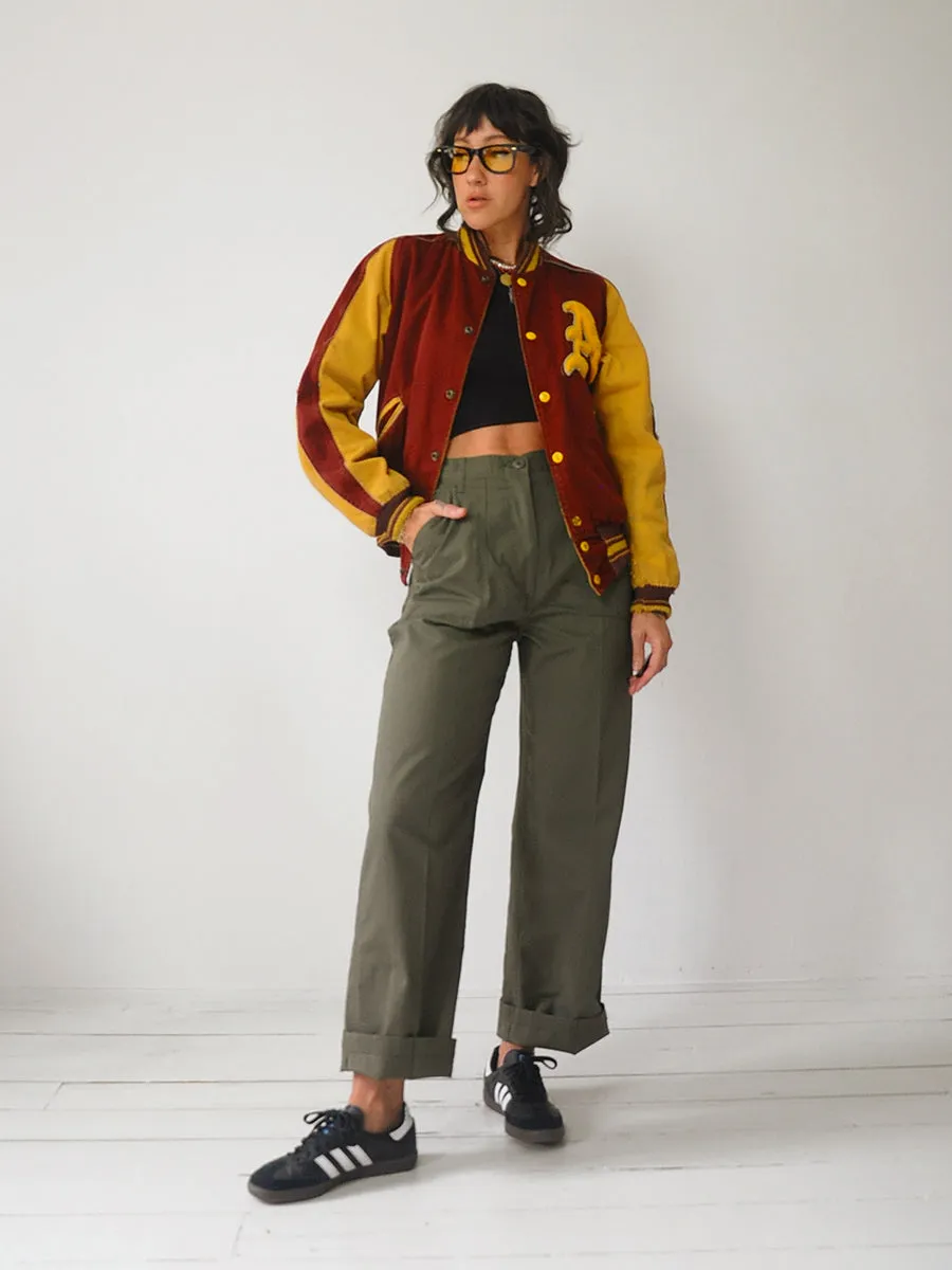 1950's Reversible Anaconda Varsity Jacket