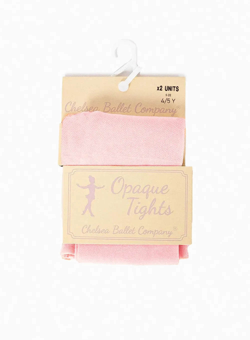 2 pack Opaque Tights in Blush Pink