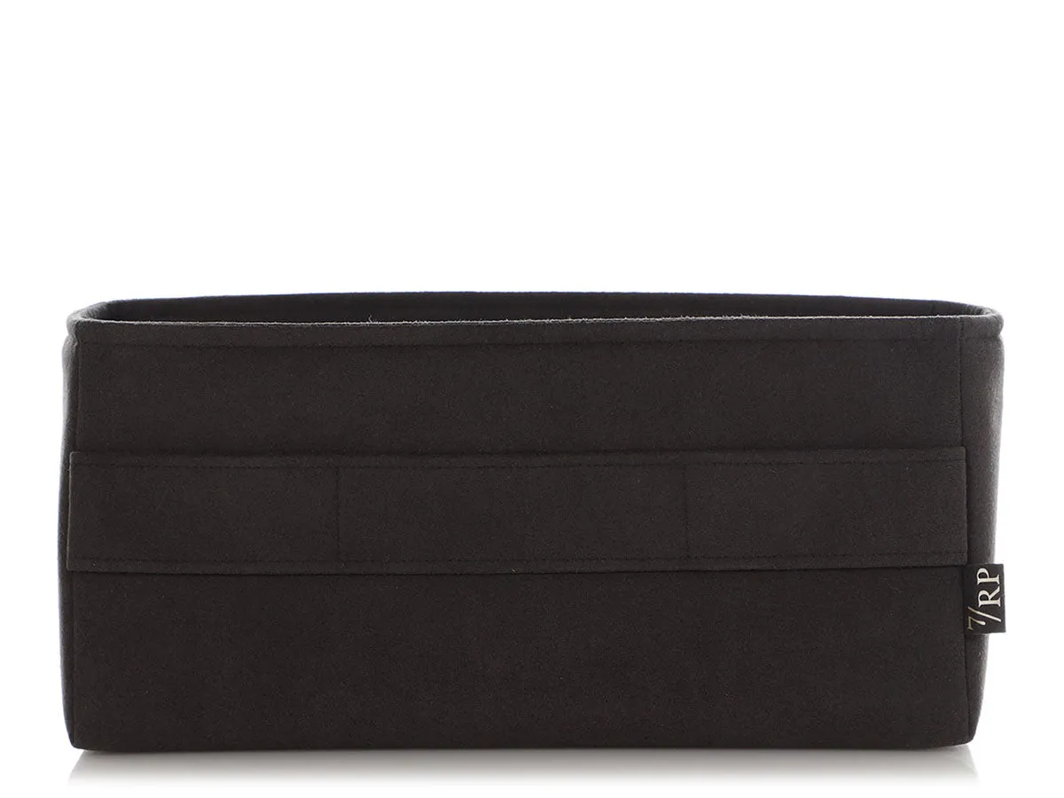 7 Rue Paradis Black Alcantara Bag Insert for Kelly 32