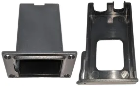 9V Battery Box, Plastic Panel Mount with 4 Screw Holes (1.23" x 1.96" x 2.21")