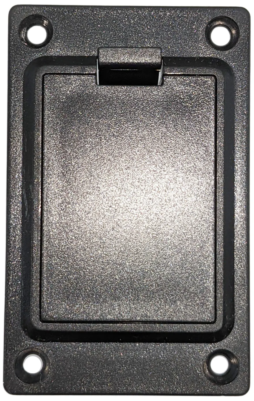 9V Battery Box, Plastic Panel Mount with 4 Screw Holes (1.23" x 1.96" x 2.21")