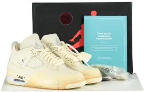 Air Jordan CV9388 Off-White Sail/Muslin 4 Retro SP Trainers UK 7 👟