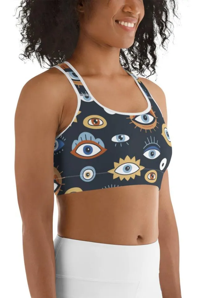 All Eyes On Me Sports Bra