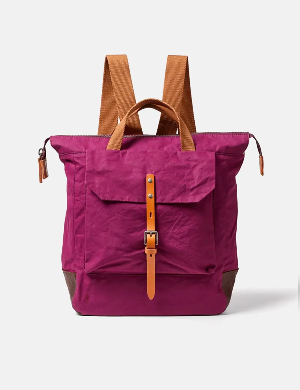 Ally Capellino Frances Hybrid Waxy Rucksack - Plum