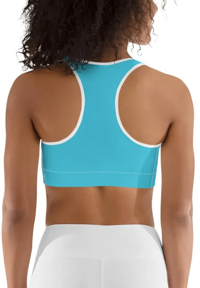 Aqua Turquoise Sports Bra