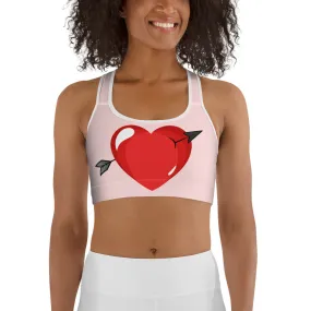 Arrow Heart Shaped Sports Bra