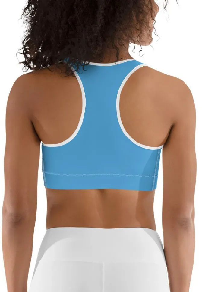 Azure Blue Sports Bra