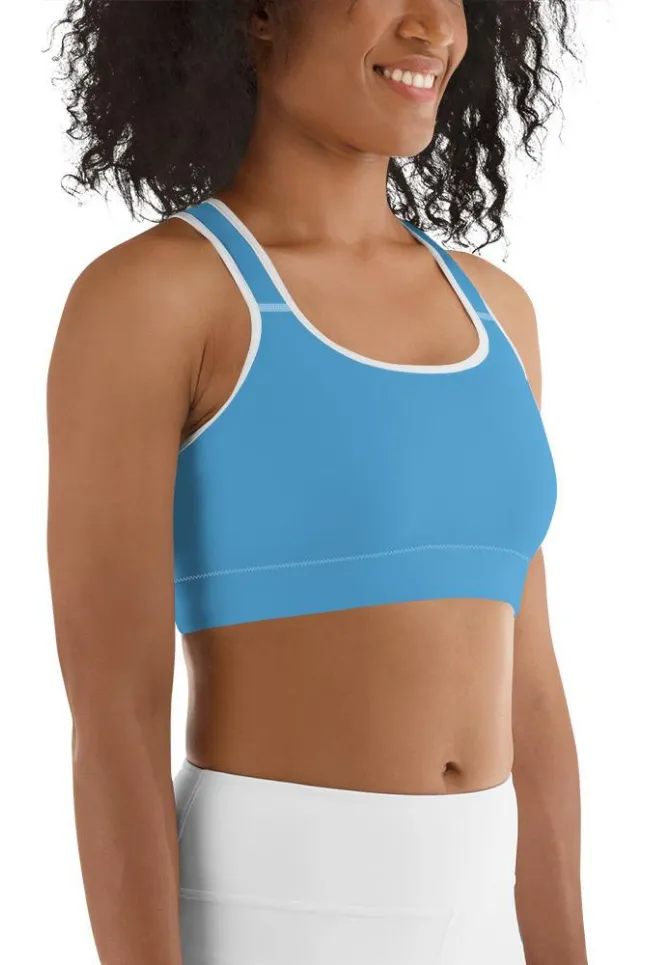 Azure Blue Sports Bra