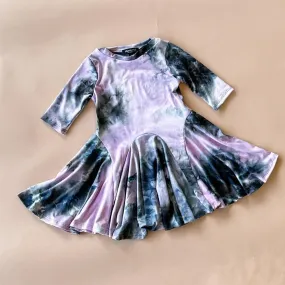 ballet dress in lilac tie dye