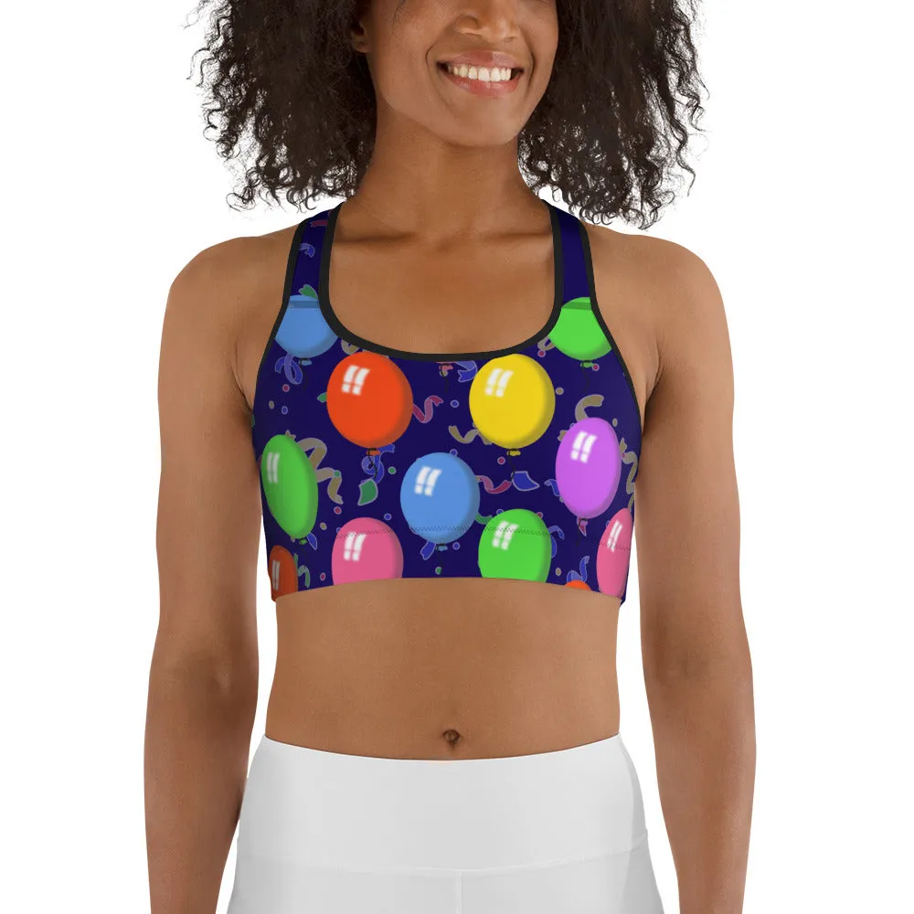 Balloons Sports Bra