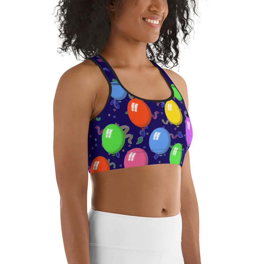 Balloons Sports Bra