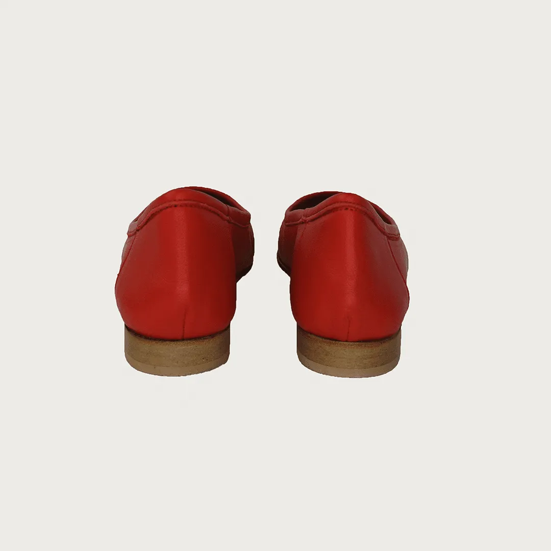 BAMBOLINA CHERRY RED LEATHER