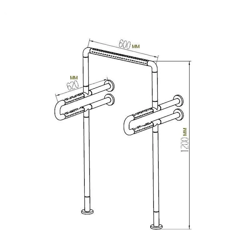 Bathroom Stainless Steel Handrail Armrest