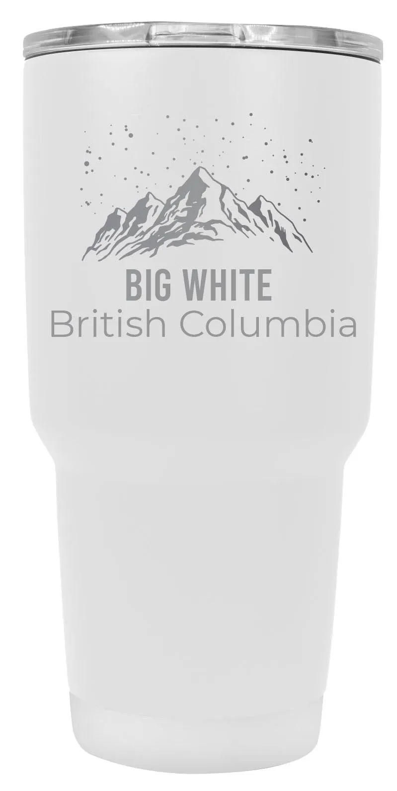 Big White British Columbia Ski Snowboard Winter Souvenir Laser Engraved 24 oz Insulated Stainless Steel Tumbler