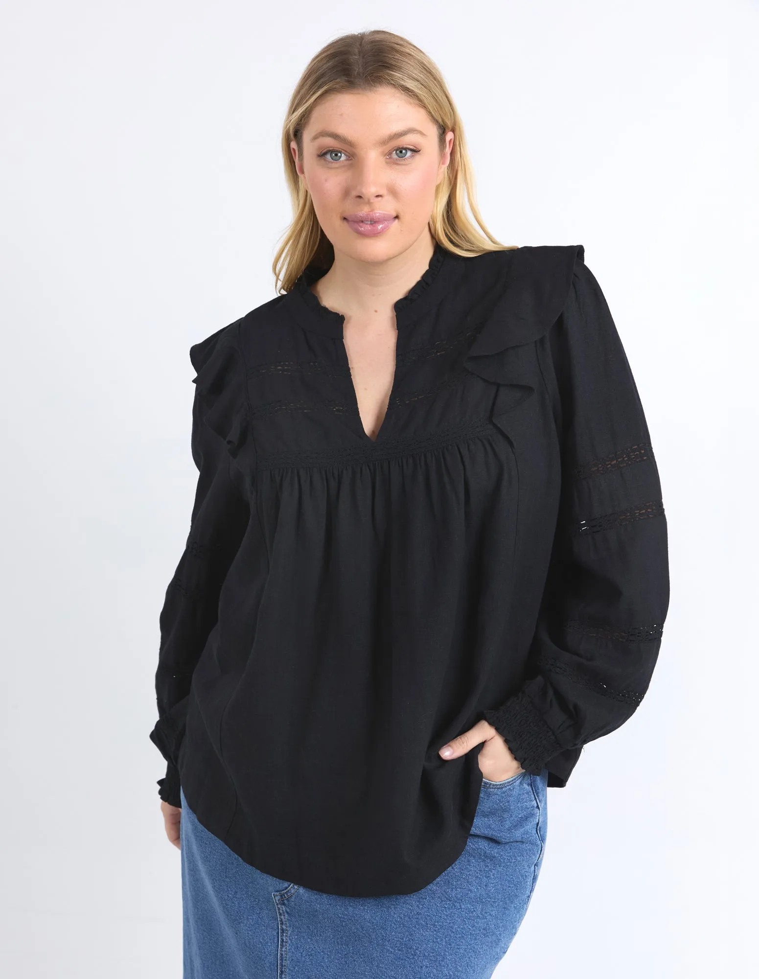 Bonnie Blouse Black