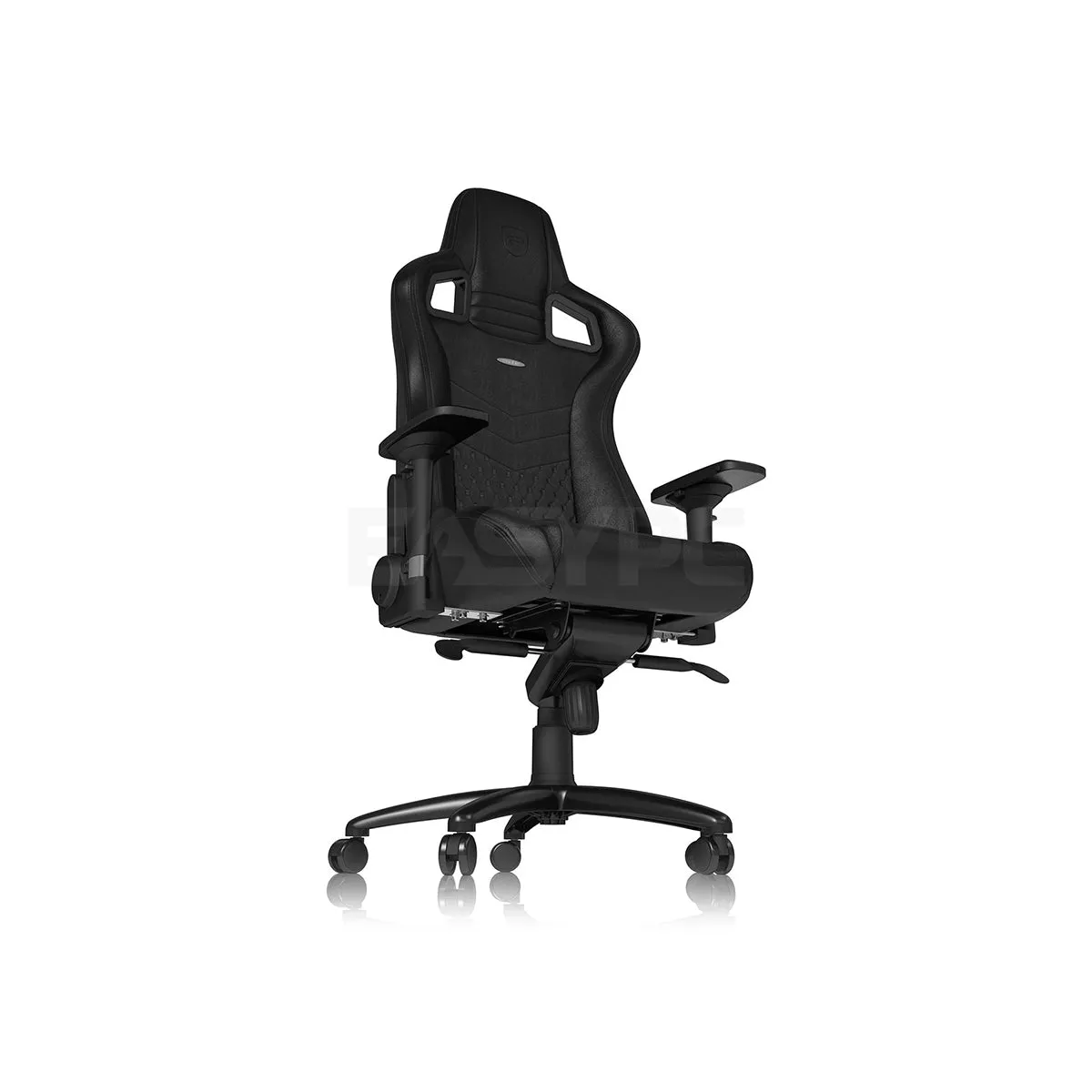 Brand New Noblechairs Epic Gaming Chair Black Real Leather Luxury Real Leather Gaming Chair, Superior ergonomics, 4D armrest, can hold up to 265 lbs, Award-winning brand/ Black/ White 10KEN