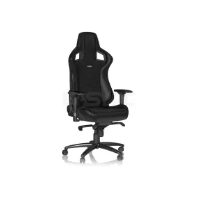 Brand New Noblechairs Epic Gaming Chair Black Real Leather Luxury Real Leather Gaming Chair, Superior ergonomics, 4D armrest, can hold up to 265 lbs, Award-winning brand/ Black/ White 10KEN