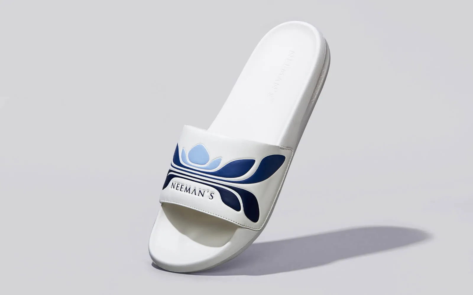 Breather Slides (Men Exclusive) : White-Blue