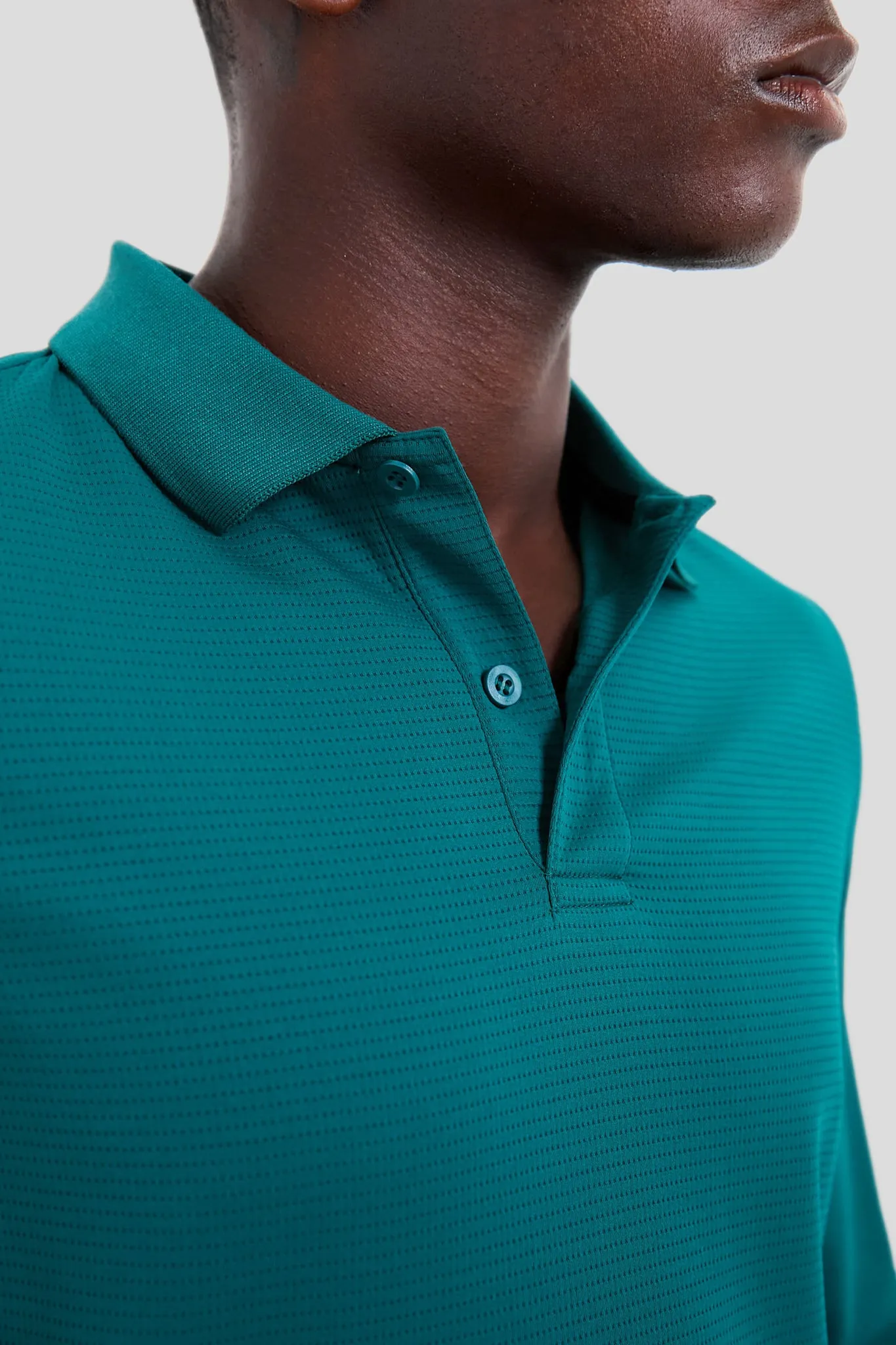 British Racing Green Cordova Long Sleeve Polo