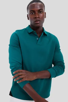 British Racing Green Cordova Long Sleeve Polo