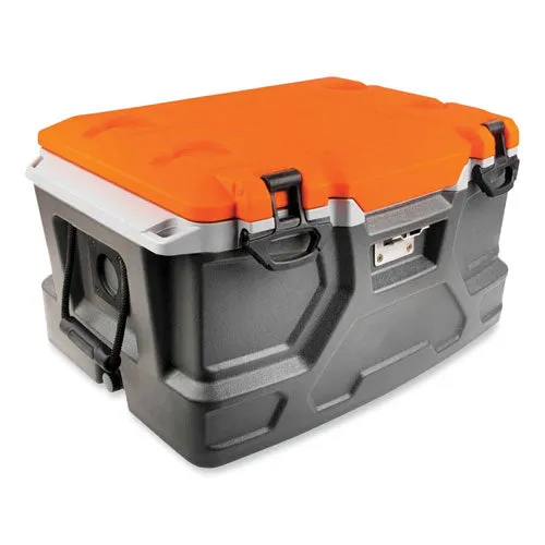 Chill-its 5171 48-quart Industrial Hard Sided Cooler, Orange/gray