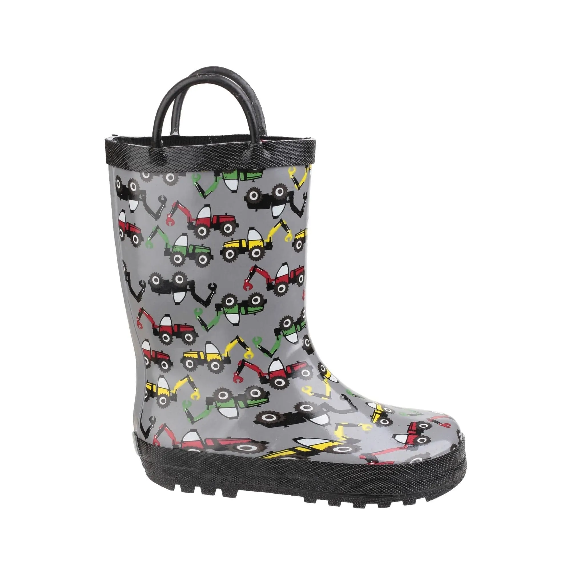 Cotswold Puddle Kids Waterproof Pull On Boots - Digger