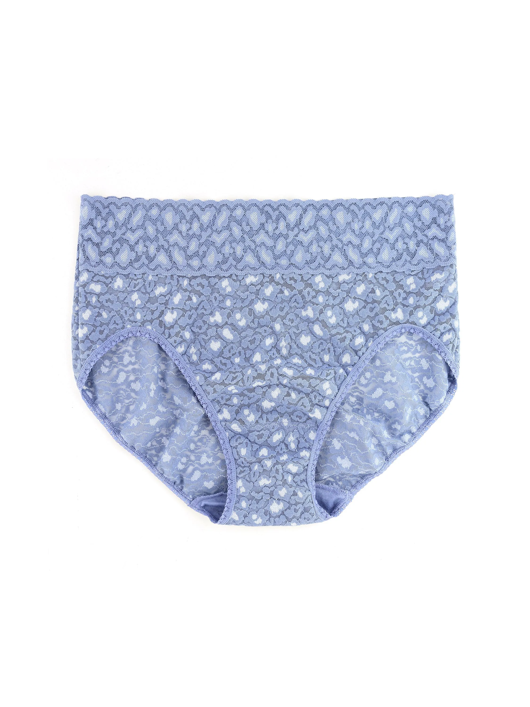 Cross-Dyed Leopard French Brief Stonewash Blue