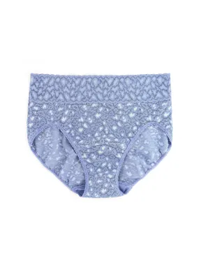 Cross-Dyed Leopard French Brief Stonewash Blue