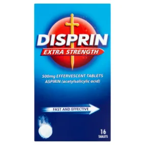 Disprin Extra Strength 500mg Effervescent Tablets 16's