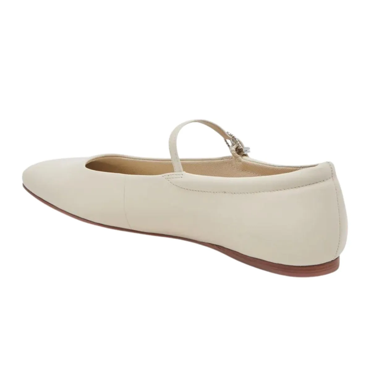 Dolce Vita Women's Reyes Ballet MJ Ivory Leather