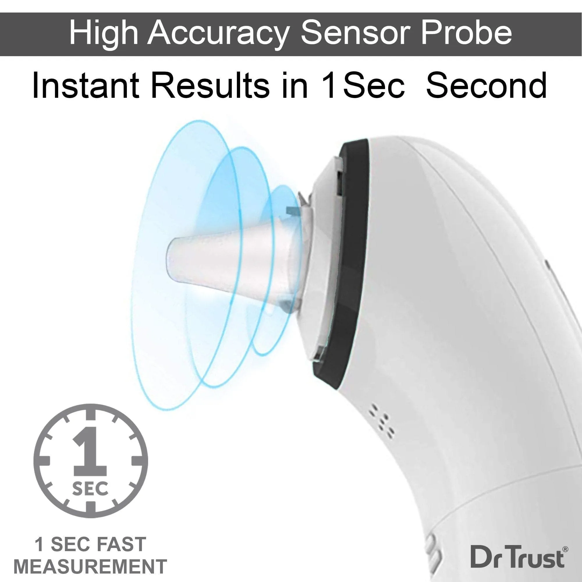 Dr Trust USA Handy Infrared Forehead & Ear Thermometer 607 PRO