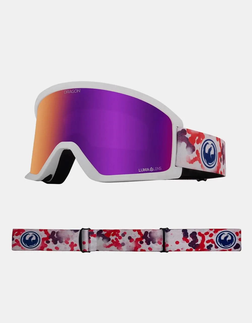 Dragon DX3 OTG Snowboard Goggles - Koi Lite/LUMALENS Purple Ion