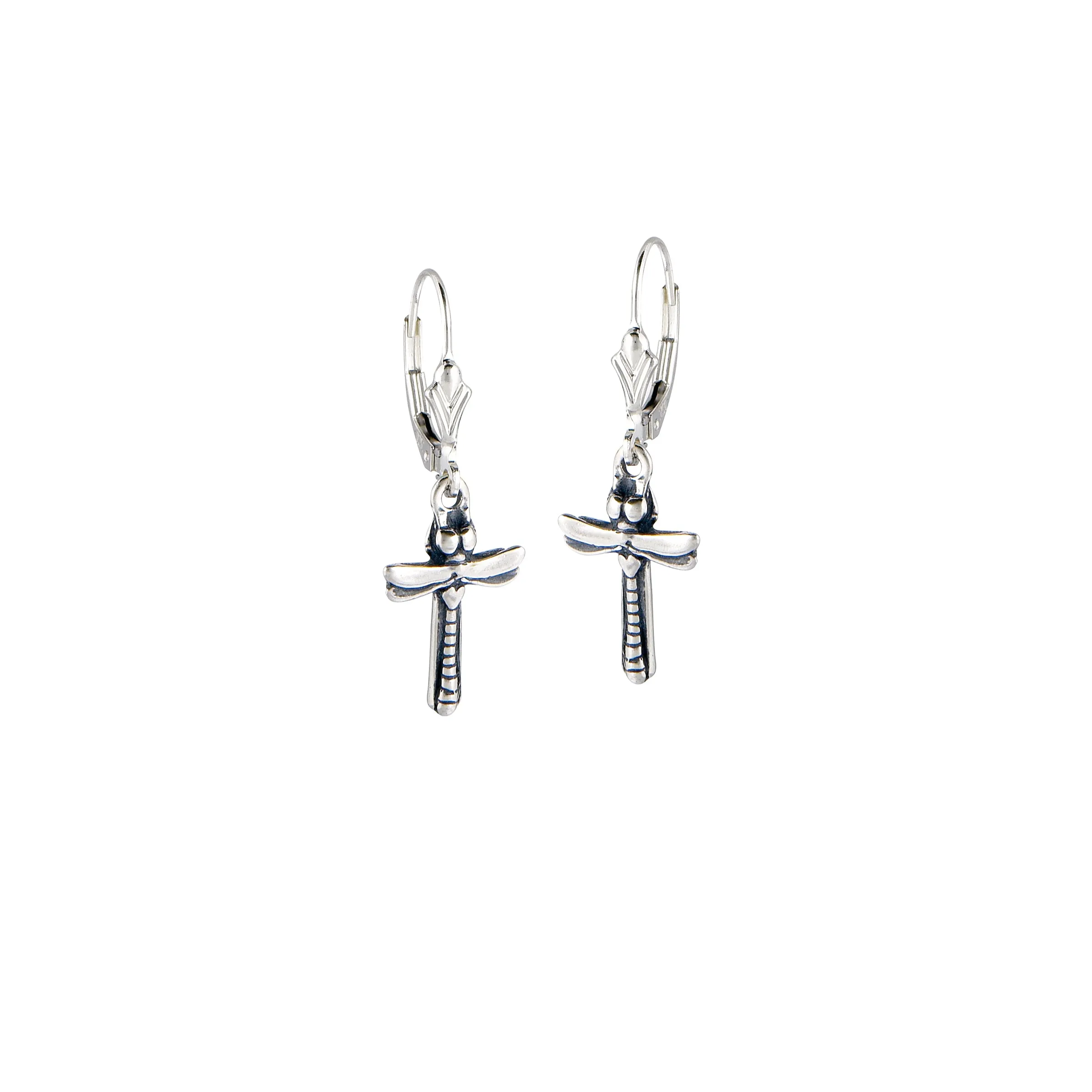 Dragonfly Cross Earrings