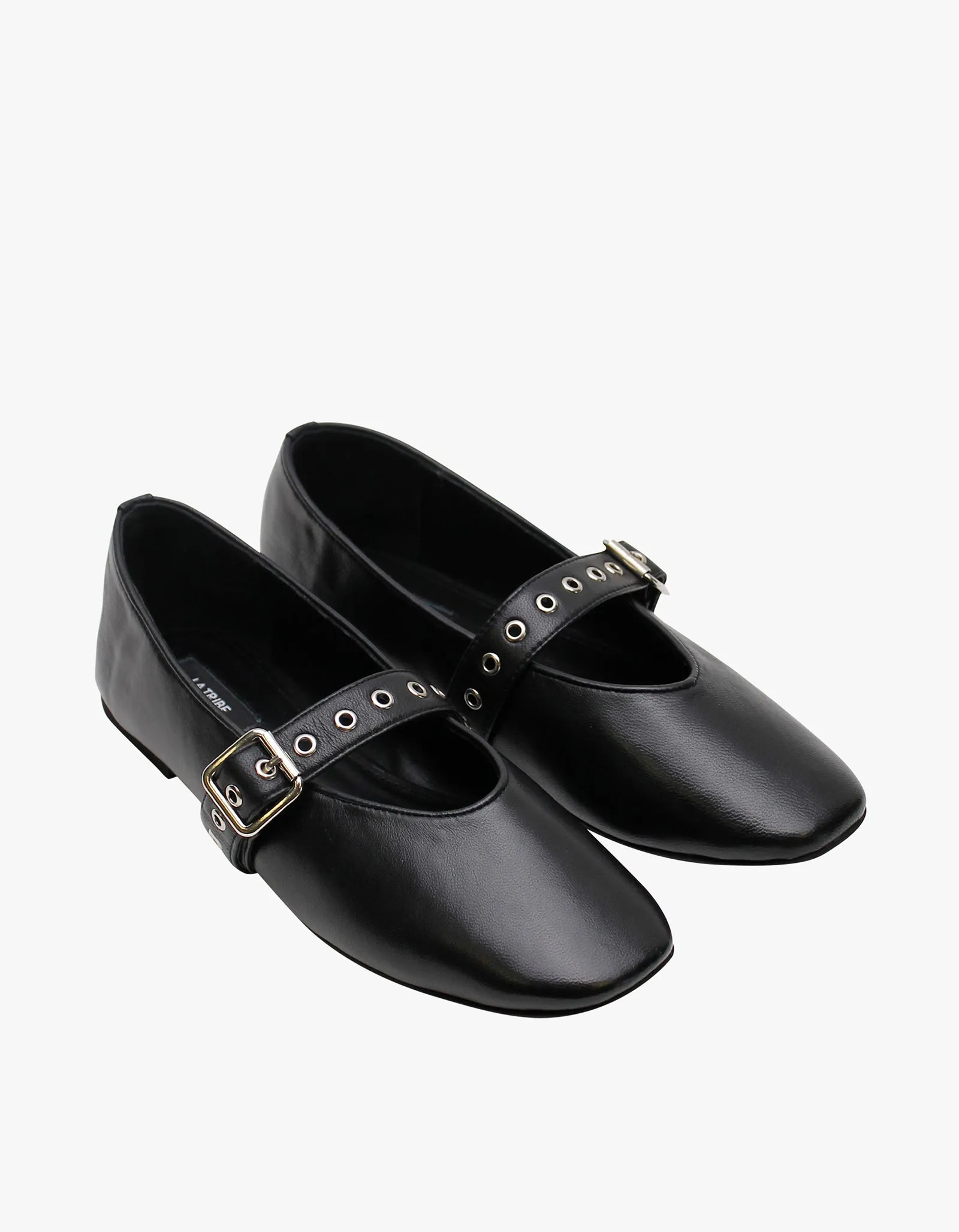 Eilwen Ballet Flat - Black/Silver