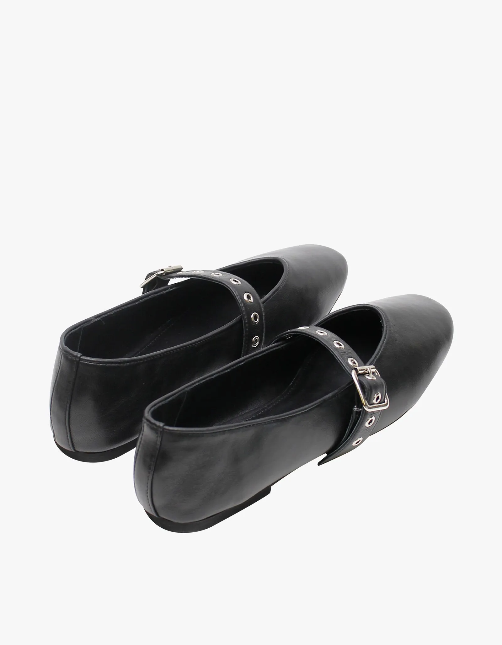 Eilwen Ballet Flat - Black/Silver