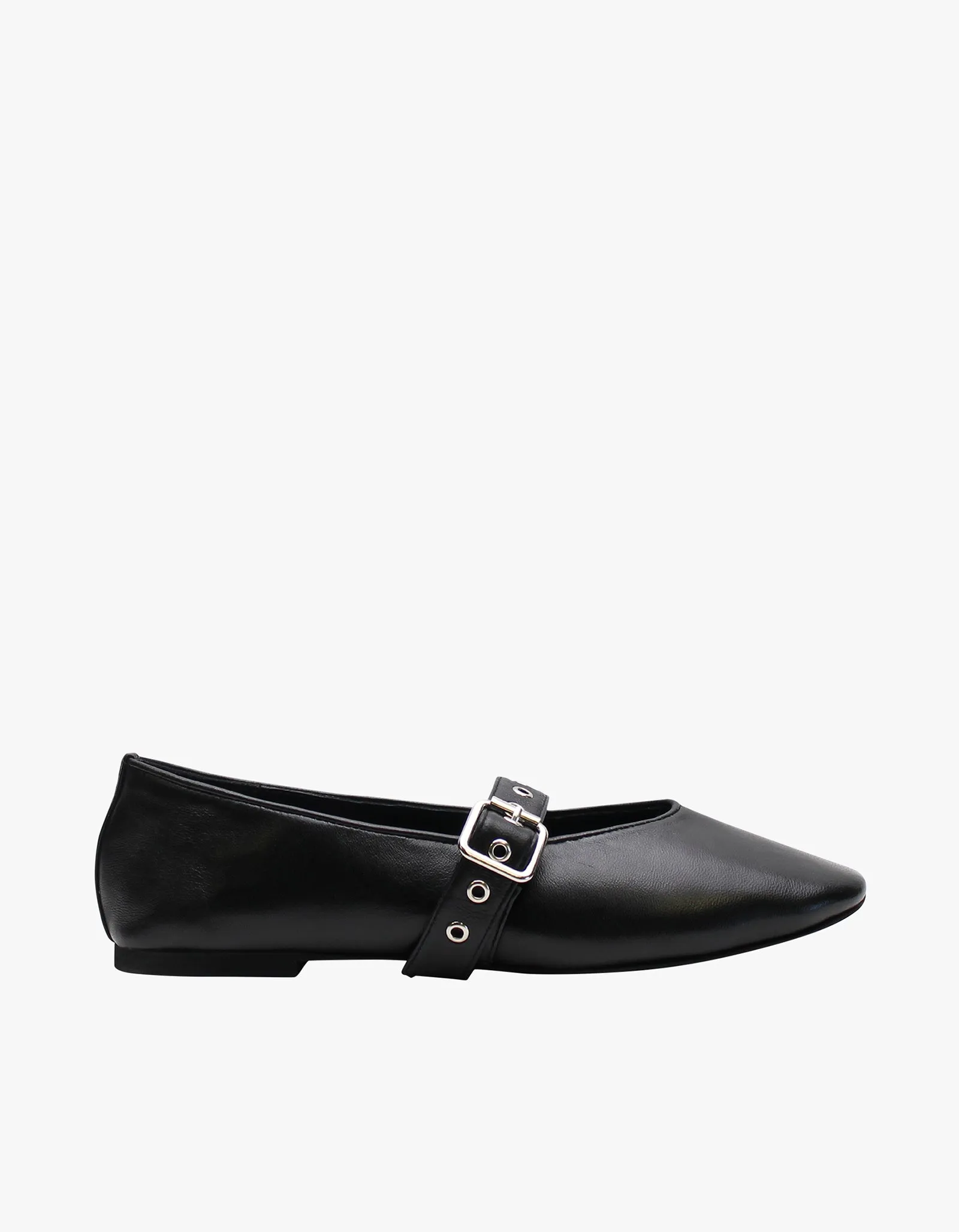 Eilwen Ballet Flat - Black/Silver