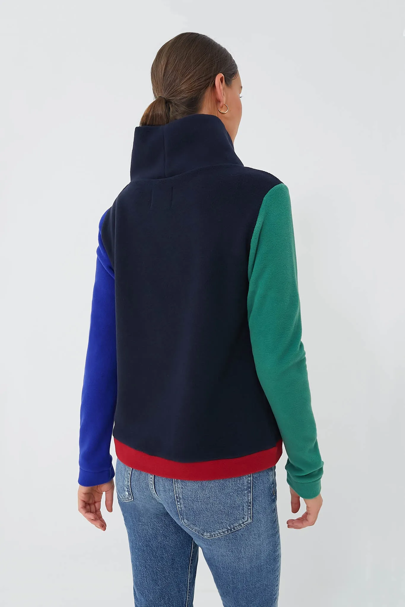 Exclusive Navy Tricolor Colorblock Park Slope