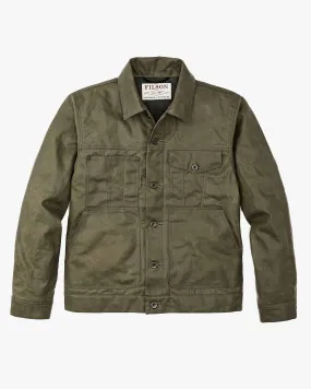 Filson Tin Cloth Short Lined Cruiser Jacket - Military Green