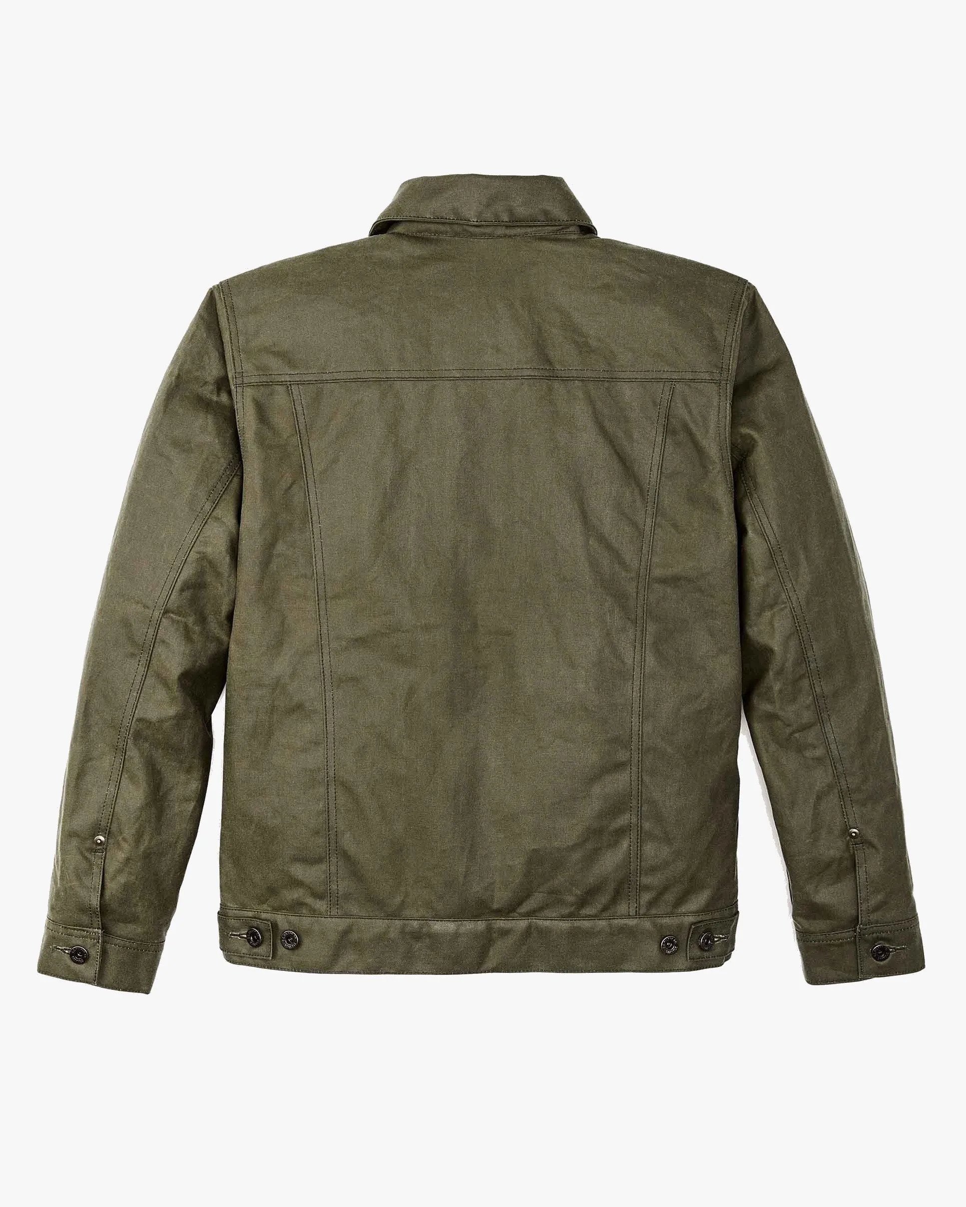 Filson Tin Cloth Short Lined Cruiser Jacket - Military Green