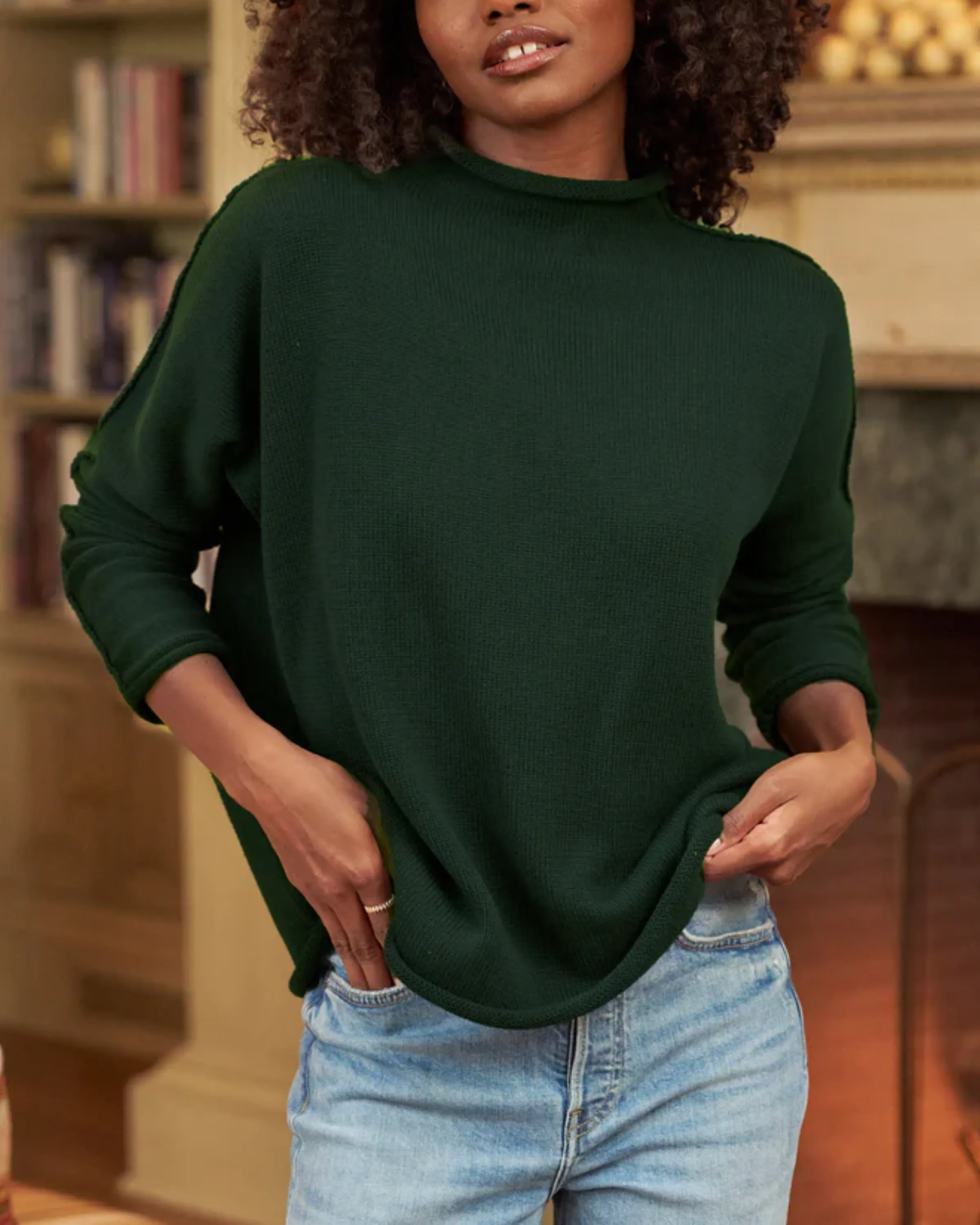 Frank and Eileen Monterey Sweater in British Racing Green